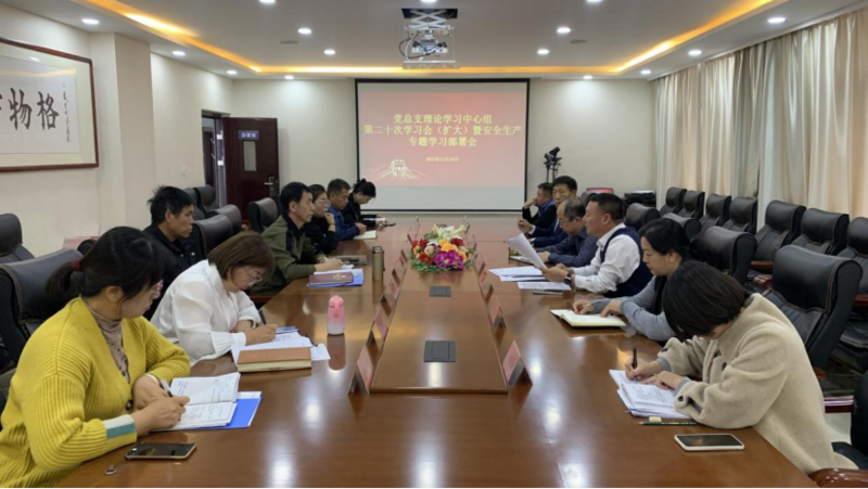 學院黨總支理論學習中心組 第二十次學習會（擴大）暨安全生產專題學習部署會